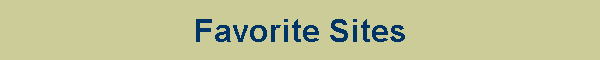 Favorite Sites